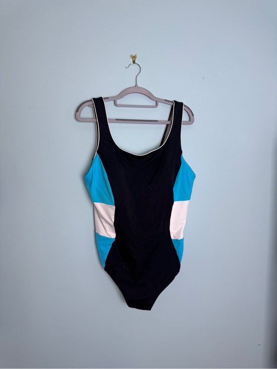 Lands' End Other - Lands' End Black, Blue & White Colorblock One-Piece 0099